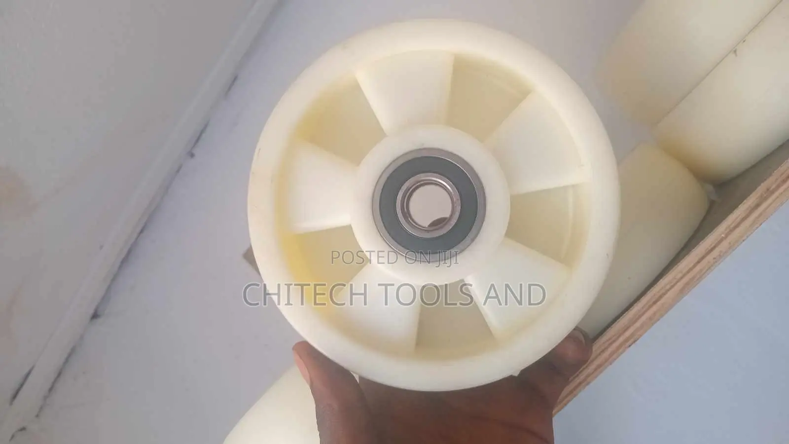 Heavy Duty White Nylon Pallet Jack Load Wheels With Bearings (Brand Ne