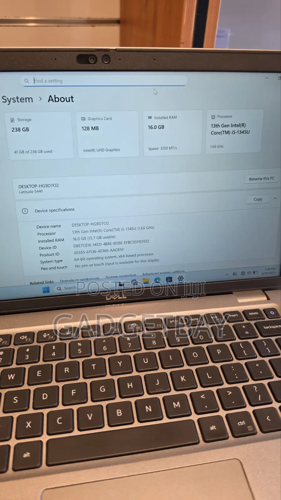 Laptop Dell Latitude 5440 16GB Intel Core i5 SSD 256GB