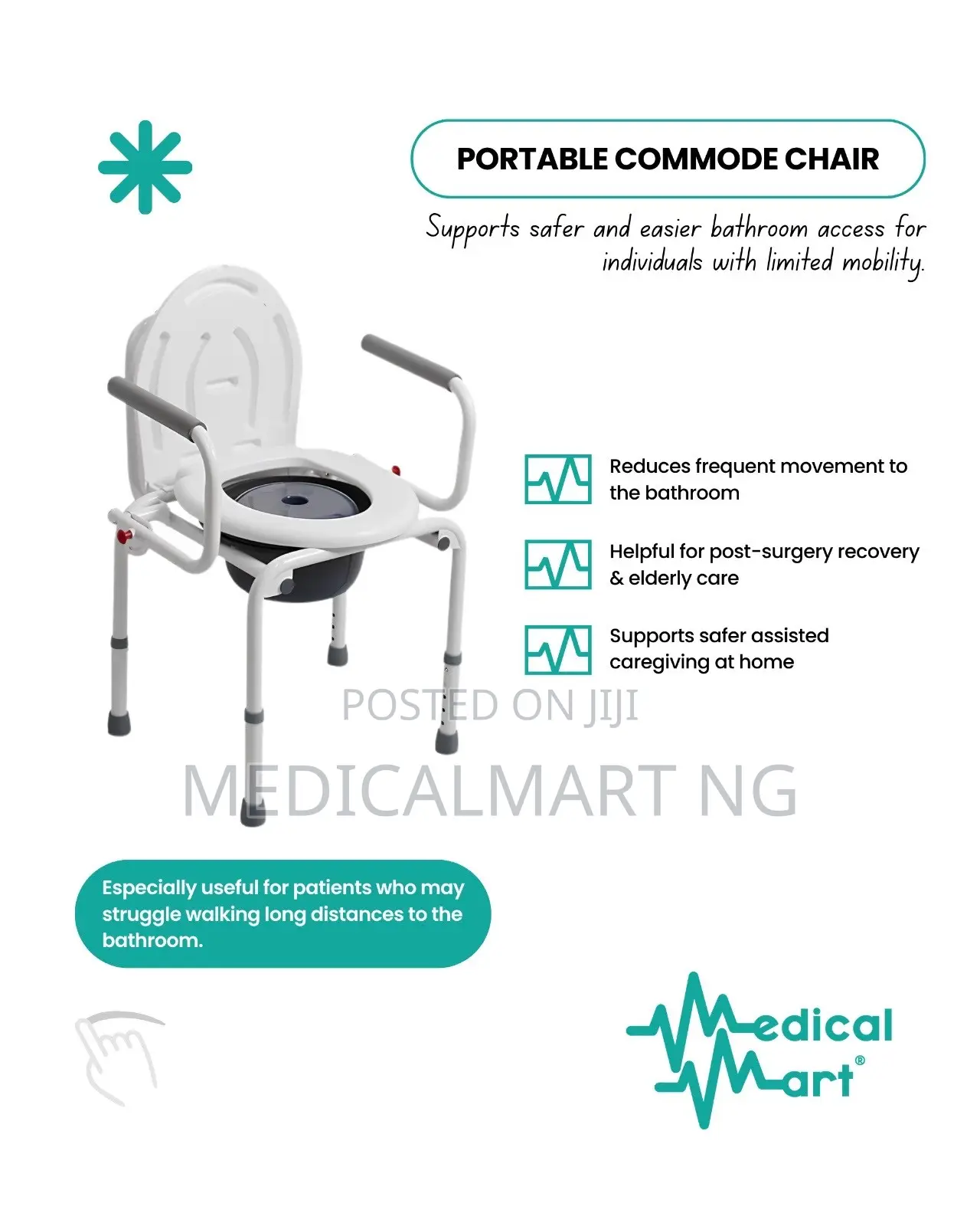 Collapsible Commode Chair