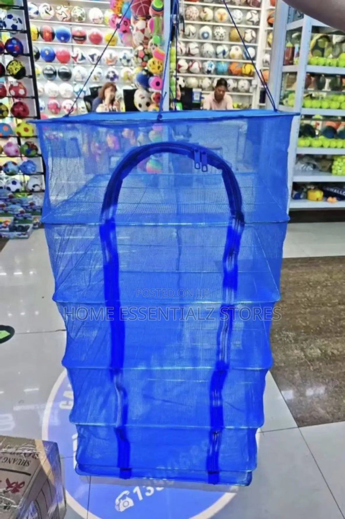 4 Layers Foldable Hanging Drying Net -Fish Meat Vegetables Fruit Dryer
