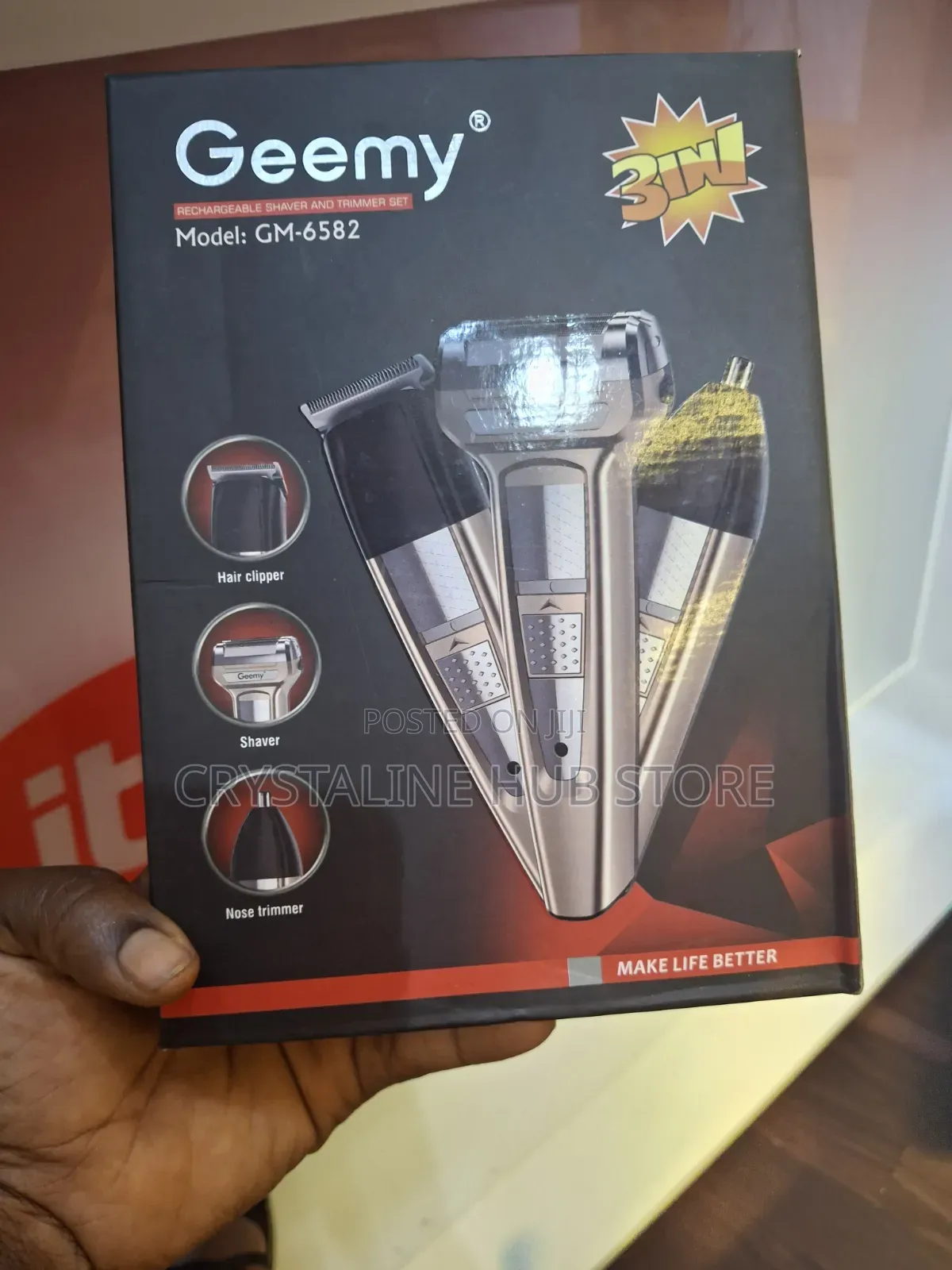 Geemy Rechargeable Clippers 3 in 1
