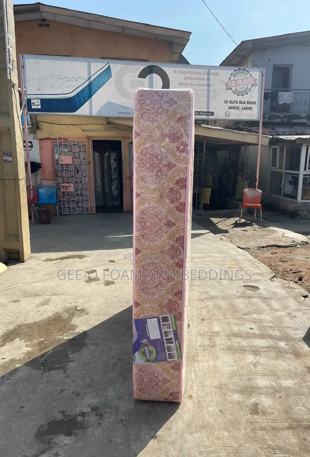 6x6 12 Semi Orthopedic Mattress