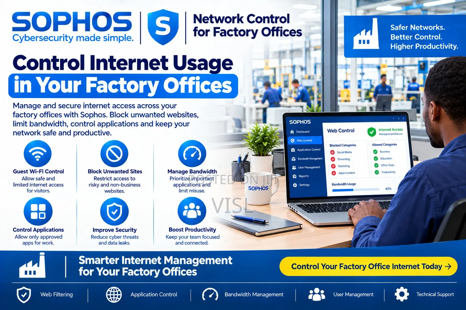 Control Internet Usage in Your Factory Offices