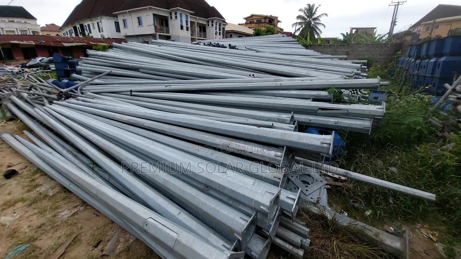 Galvanised Street Light Poles