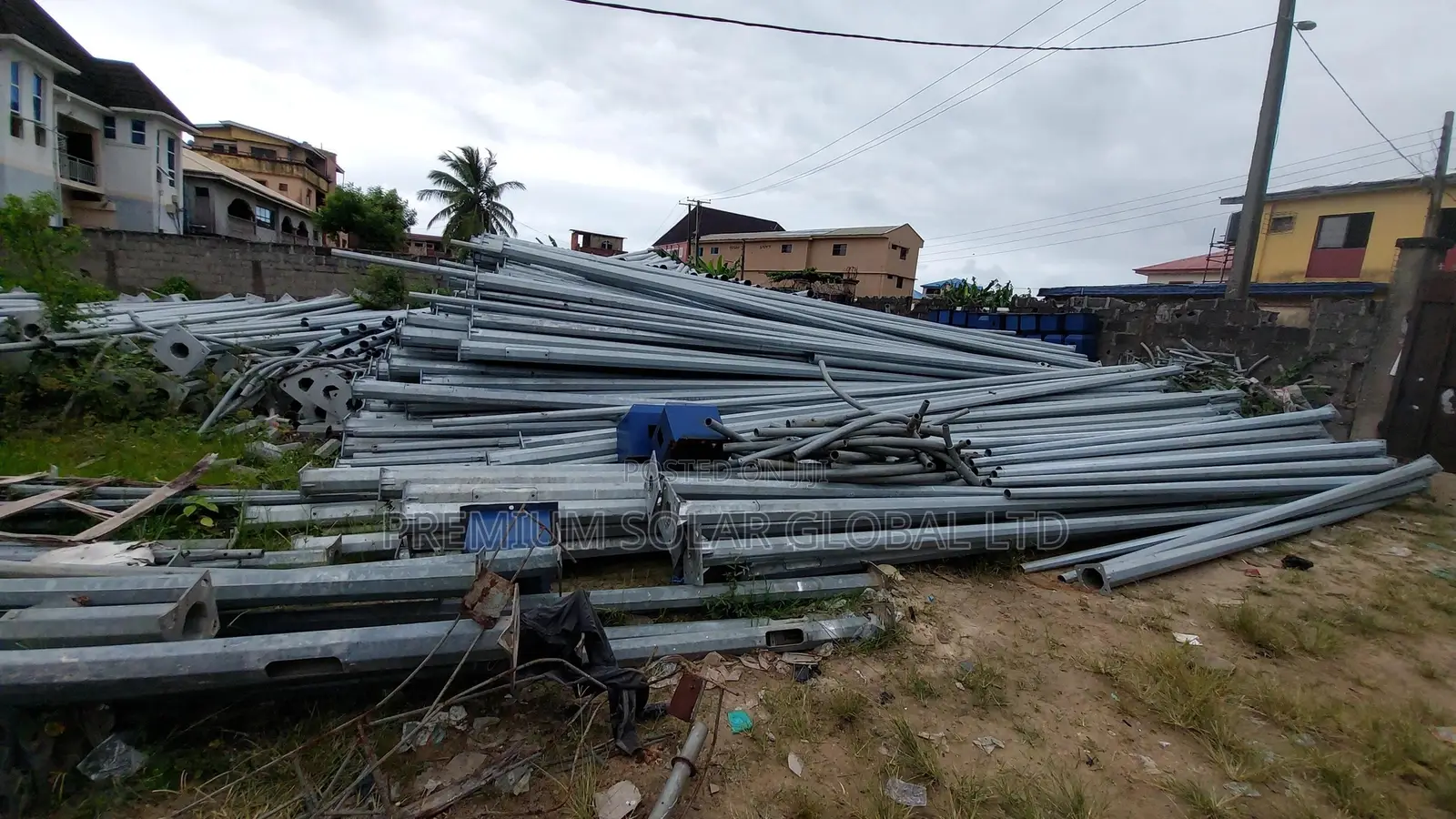 Galvanised Street Light Poles