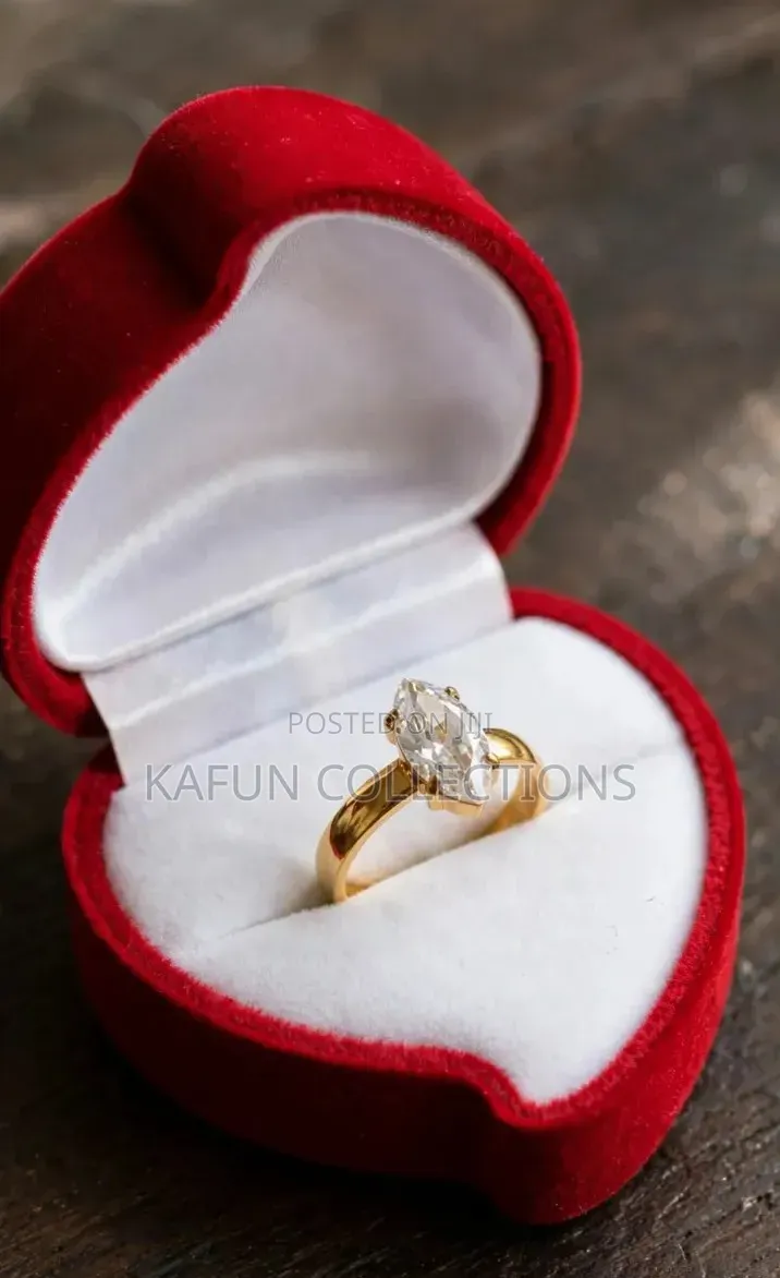Non-Fading Titanium Steel Proposal Ring