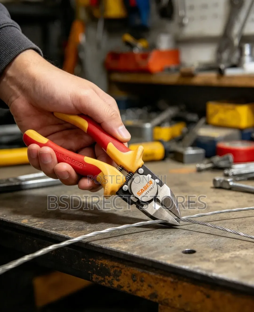 Saber Vde Side Cutting Plier 6 Inch Chrome Vanadium Steel