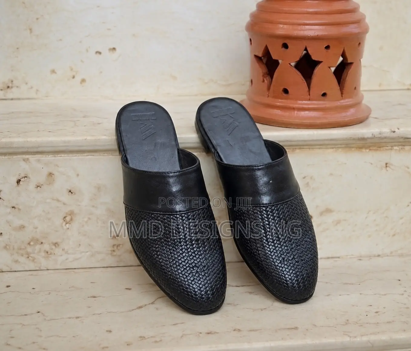 MMD Shadow of Kano Men's Black Mules Size 43