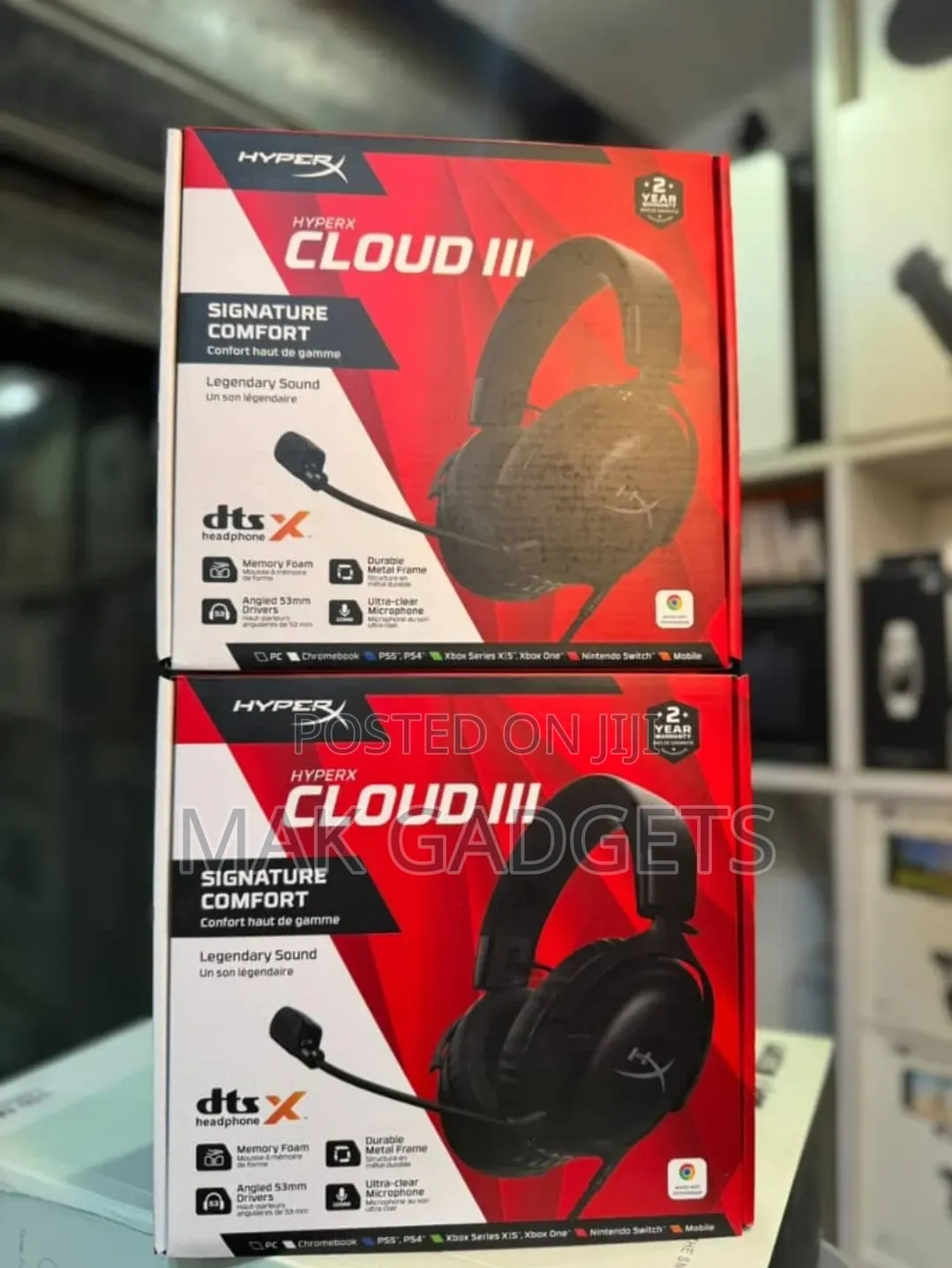 HyperX Cloud II Gaming Headset - 7.1 Surround Sound - Memory Foam Ear