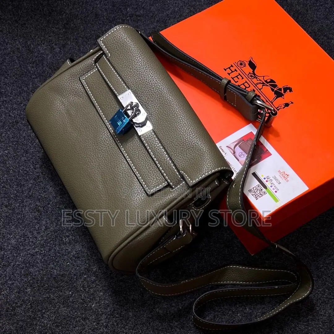 High Quality Luxury Hermes Genuine Leather Side Bag