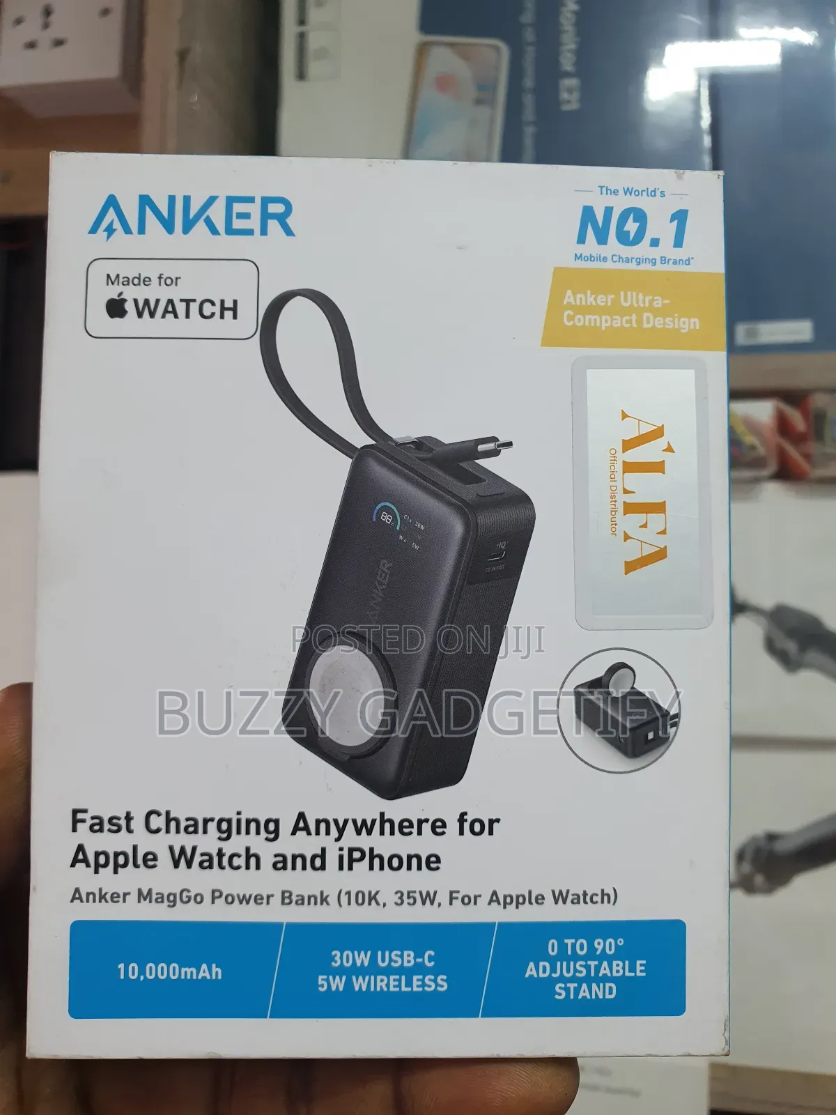 Anker MagGo Power Bank (10K, 35W, for Apple Watch)