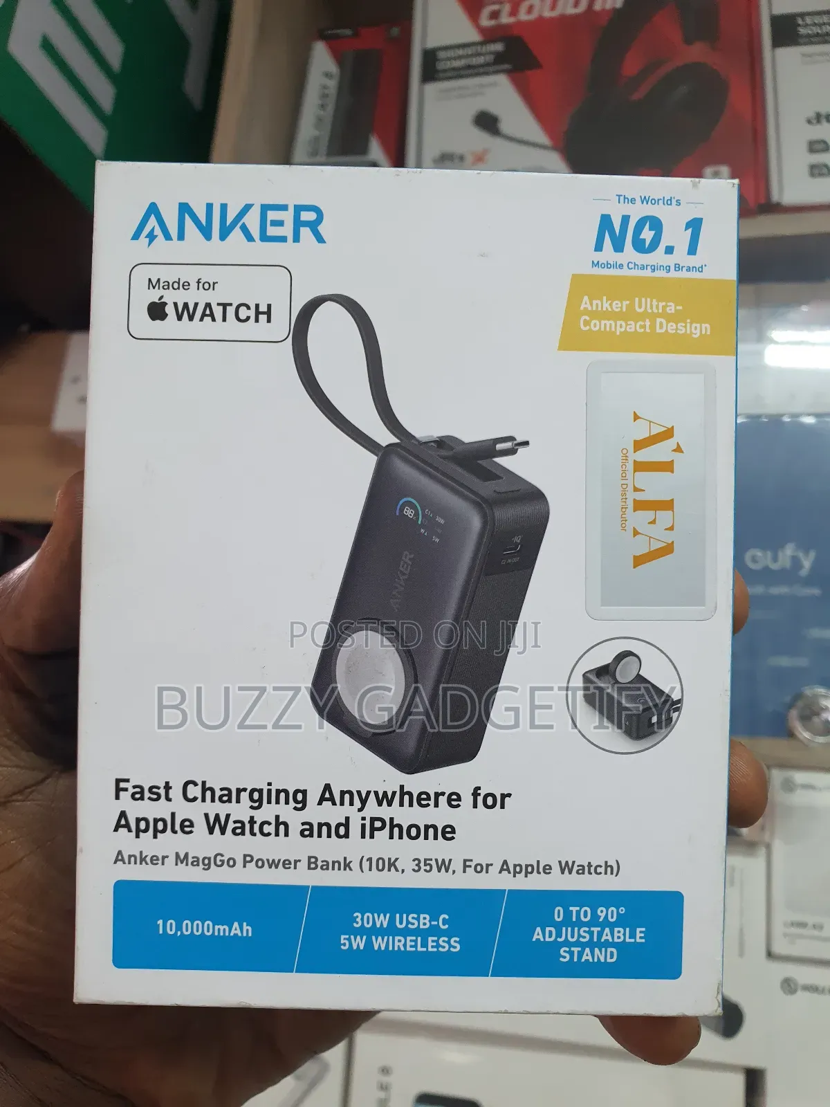 Anker MagGo Power Bank (10K, 35W, for Apple Watch)