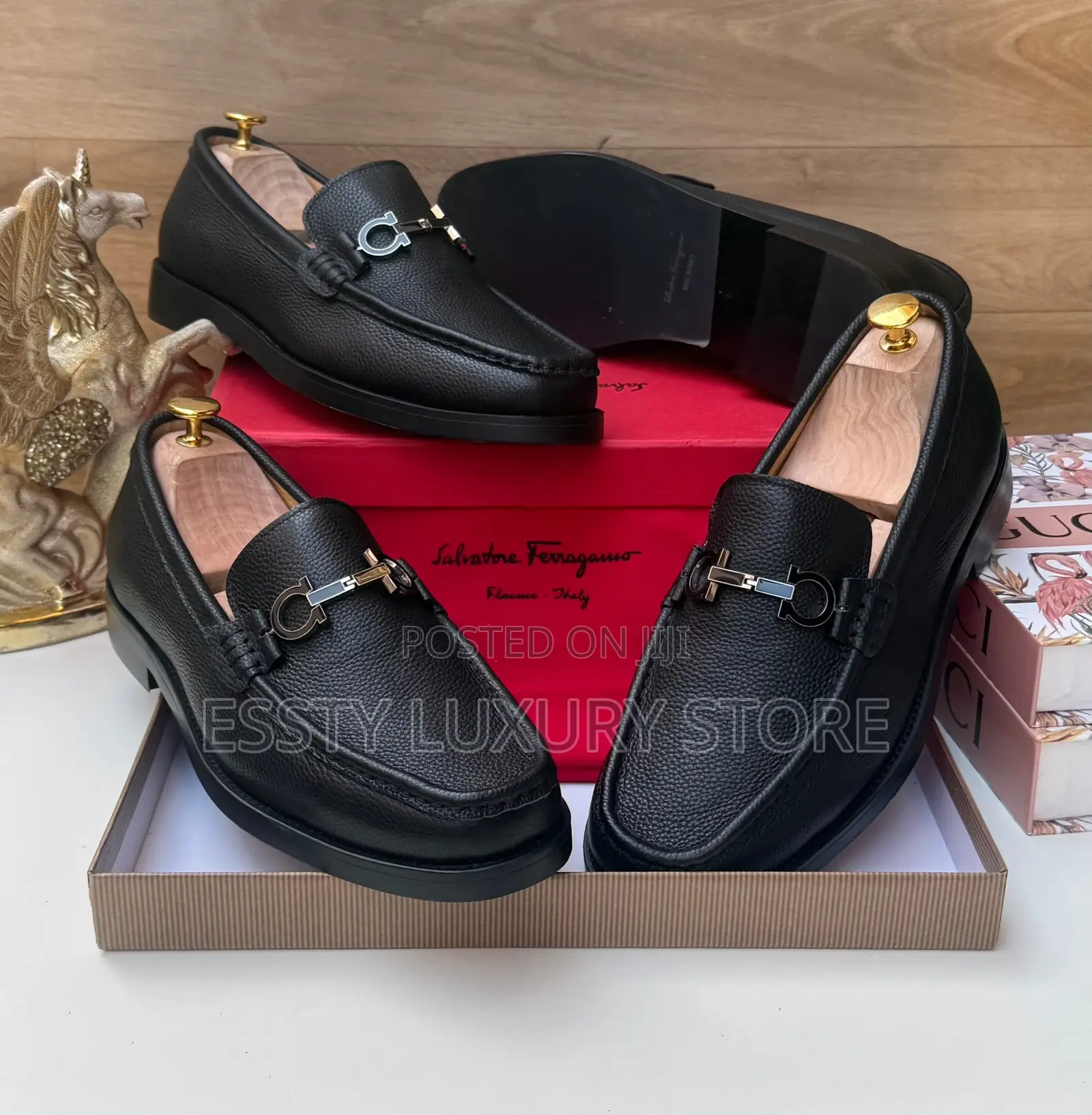 Original Ferragamo Quality Luxury Men Shoes