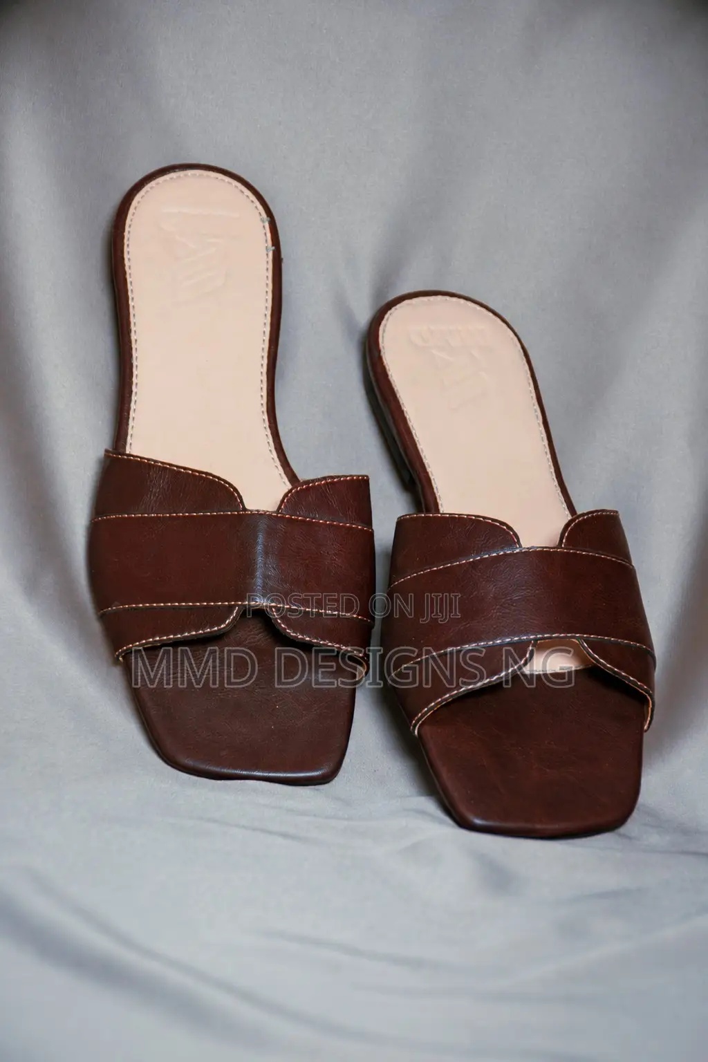 MMD Cocoa Women's Brown Slides Size 38