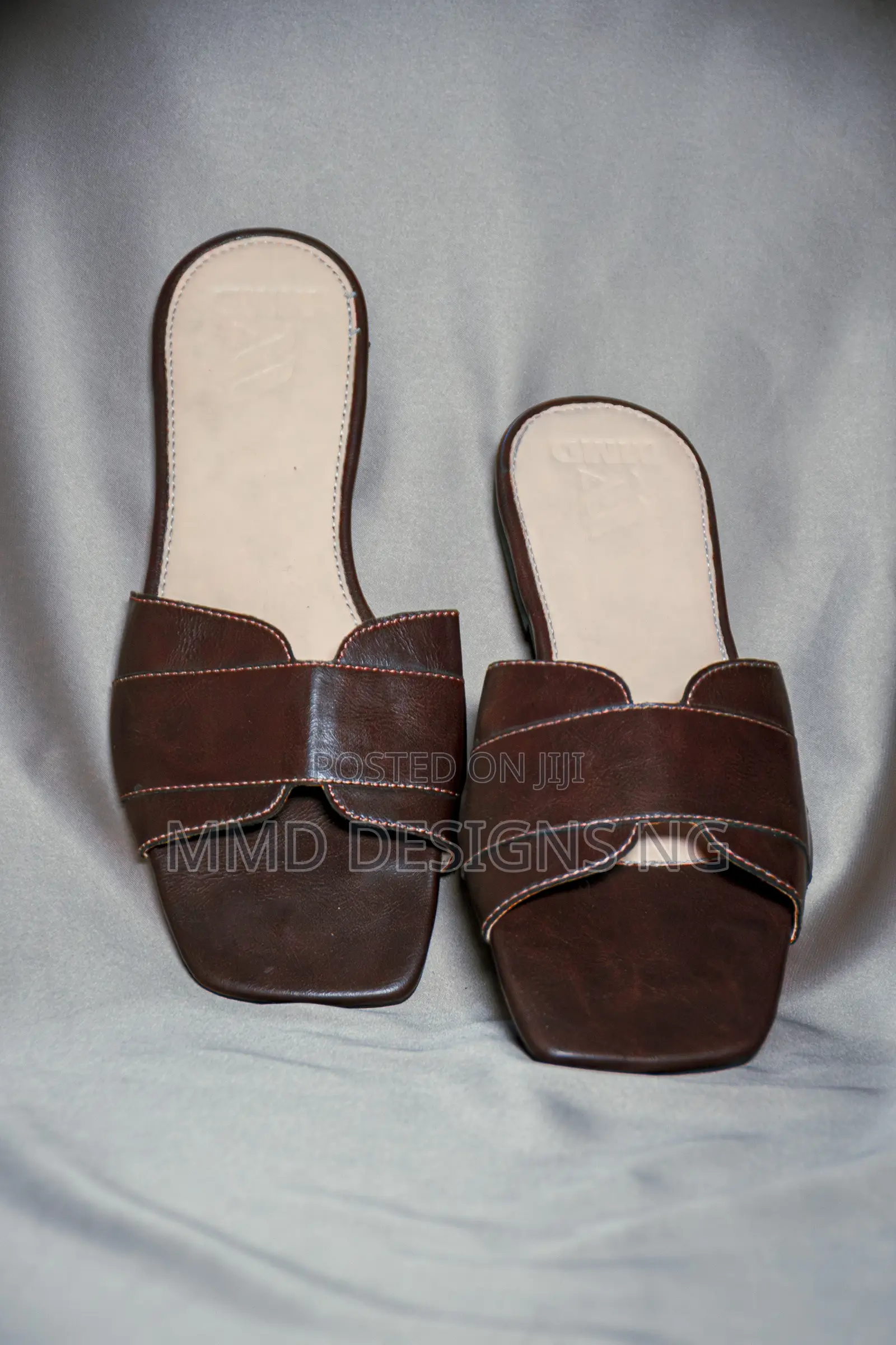 MMD Cocoa Women's Brown Slides Size 38