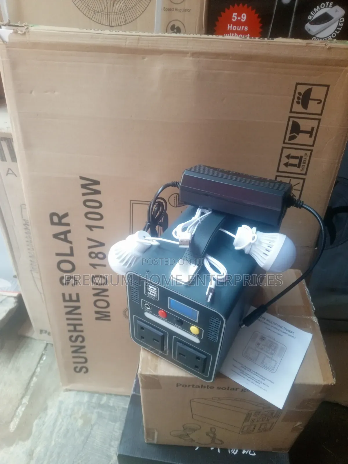 Wolftek Portable Solar Generator 650 Watts With 100 Watts Panel