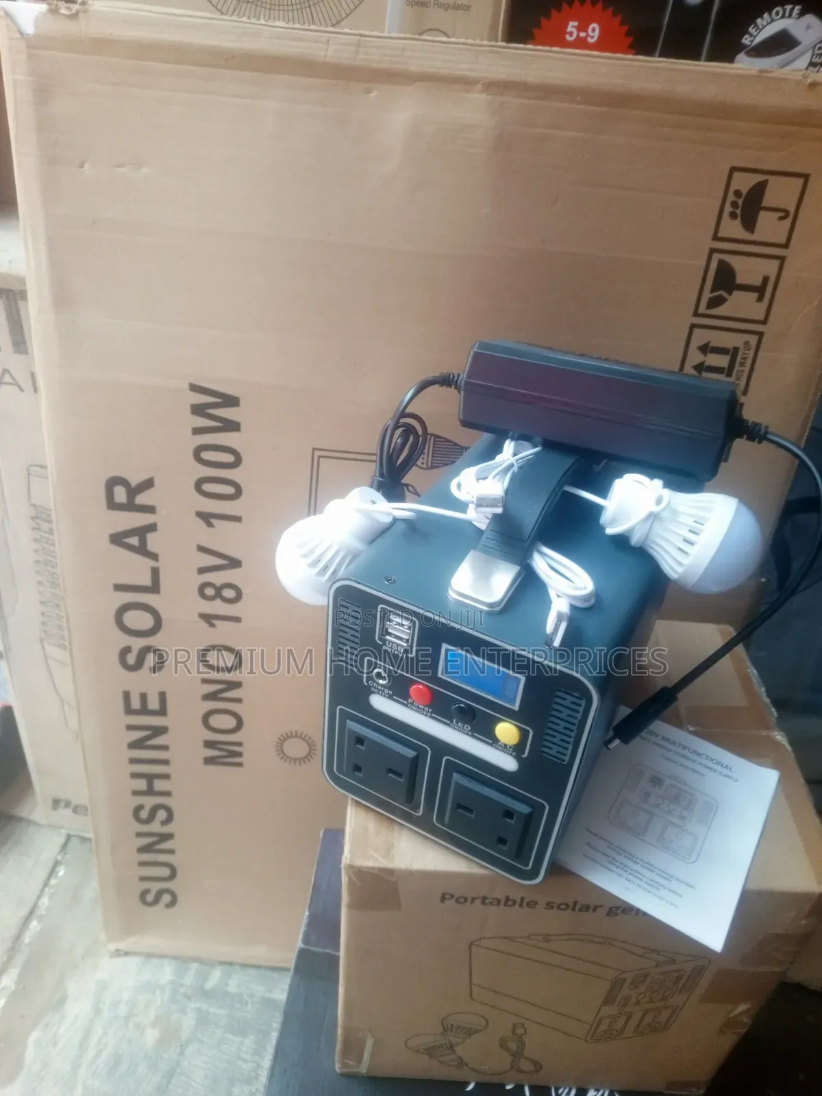 Wolftek Portable Solar Generator 650 Watts With 100 Watts Panel