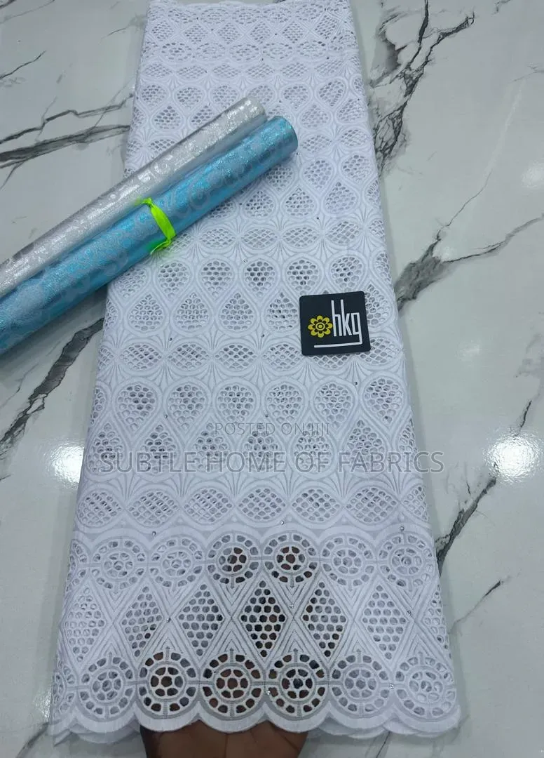 All White HKG Drylace — Elegance in Every Thread!