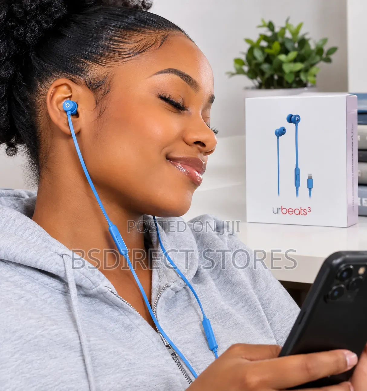 BLUE Beats by Dr. Dre Urbeats 3 Earphones Lightning Canal