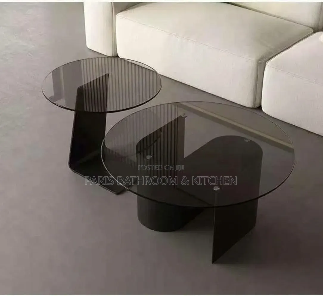 Obsidian Glass Center Table