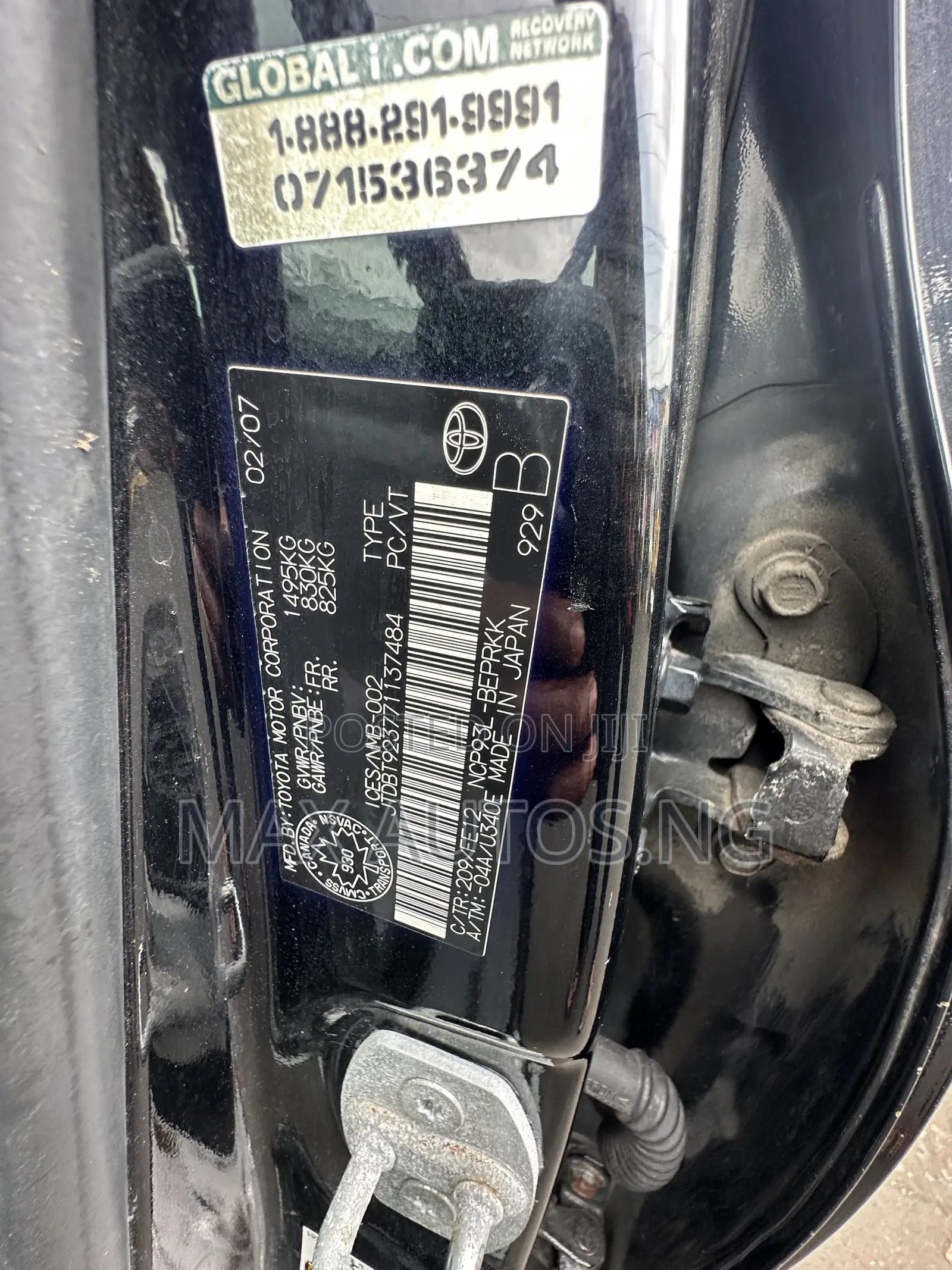 Toyota Yaris 2008 Black