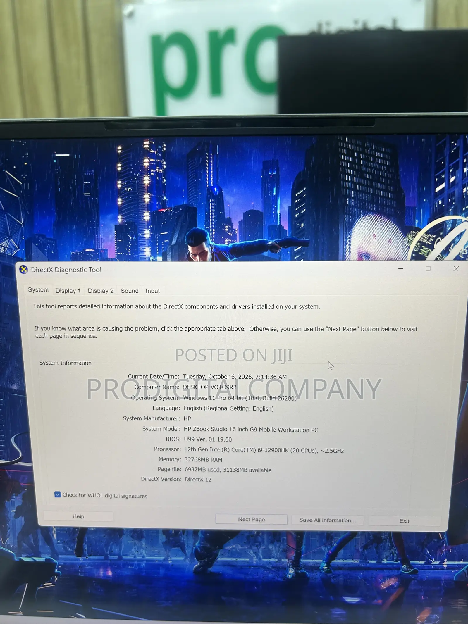 Laptop HP ZBook Studio 32GB Intel Core i9 SSD 1T