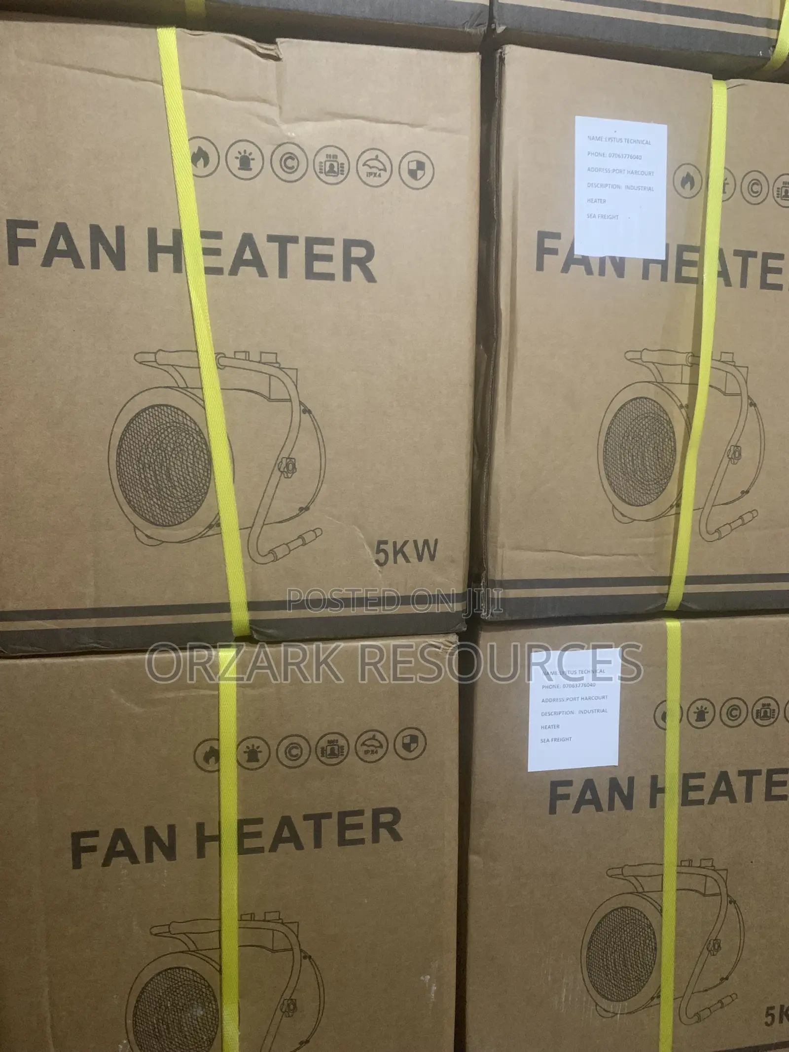 5kw Fan Heater for Industry and Home Use