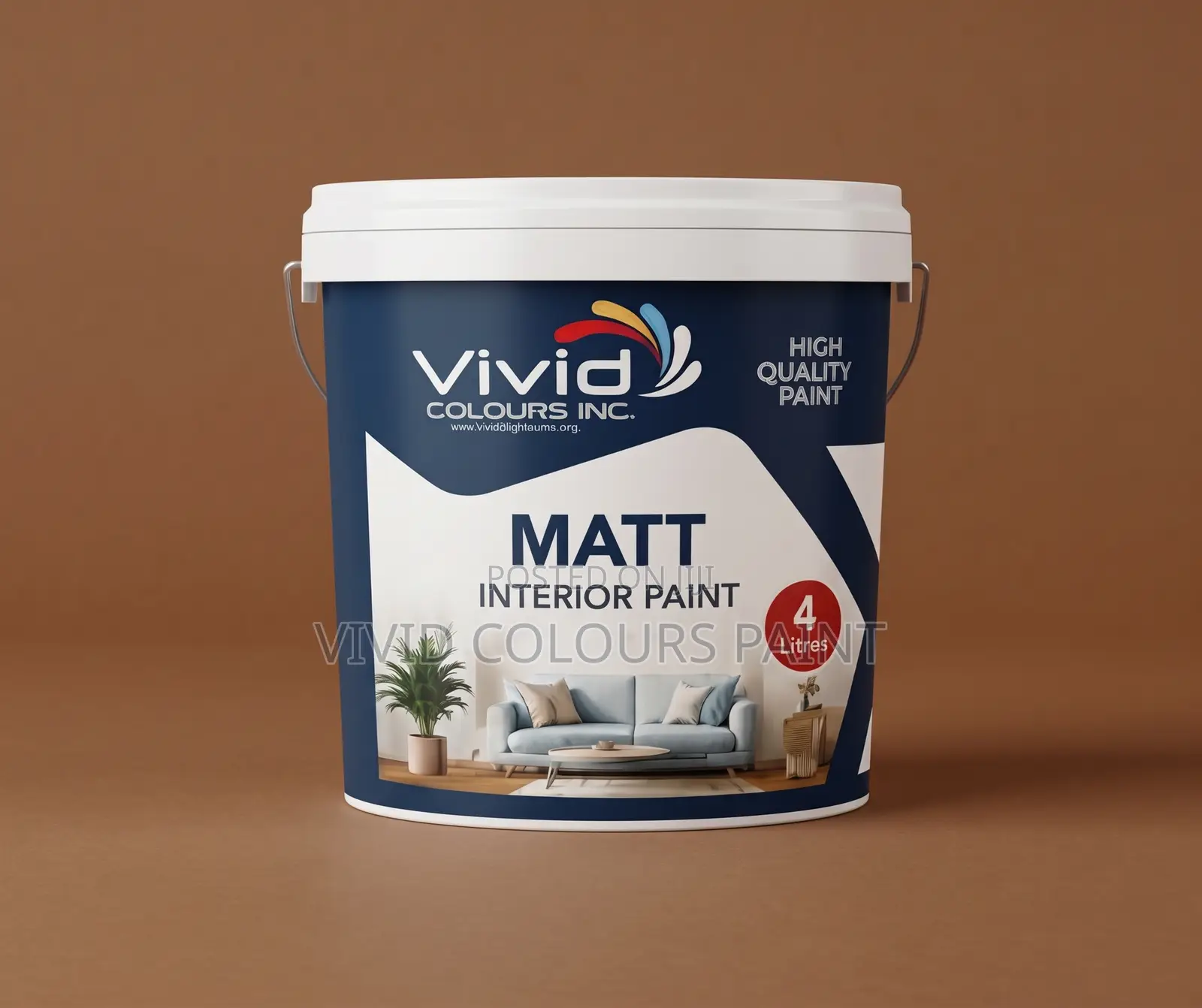 Matt Paint (Vivid Colours) 4 Liters