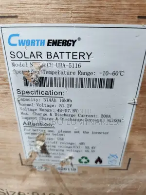 16kwh Cworth Lithium Ion Battery 48v