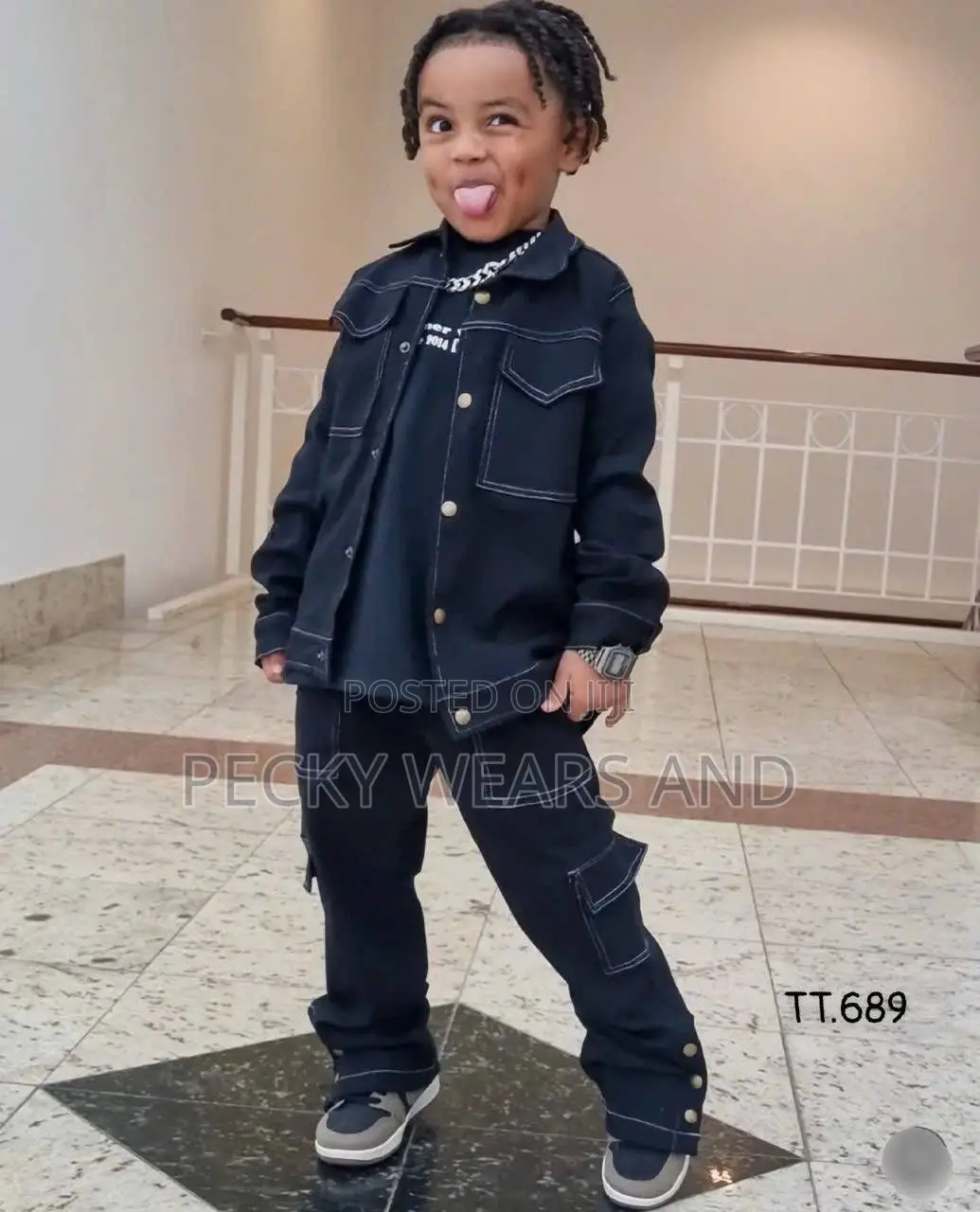 Luxury Jean Kids 2pcs Set