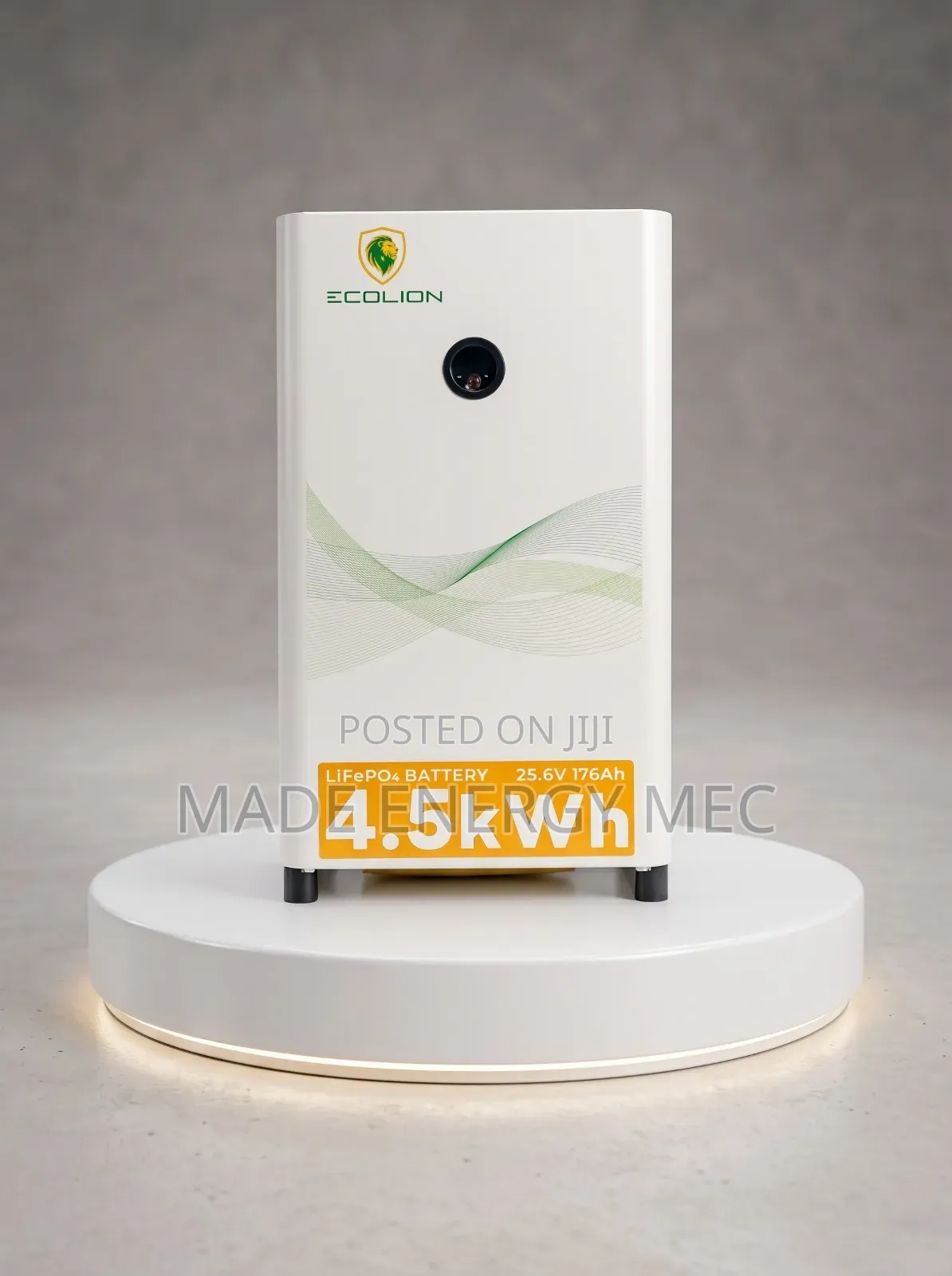  Ecolion 4.5kWh LiFePO4 Lithium Battery – 25.6V 176Ah