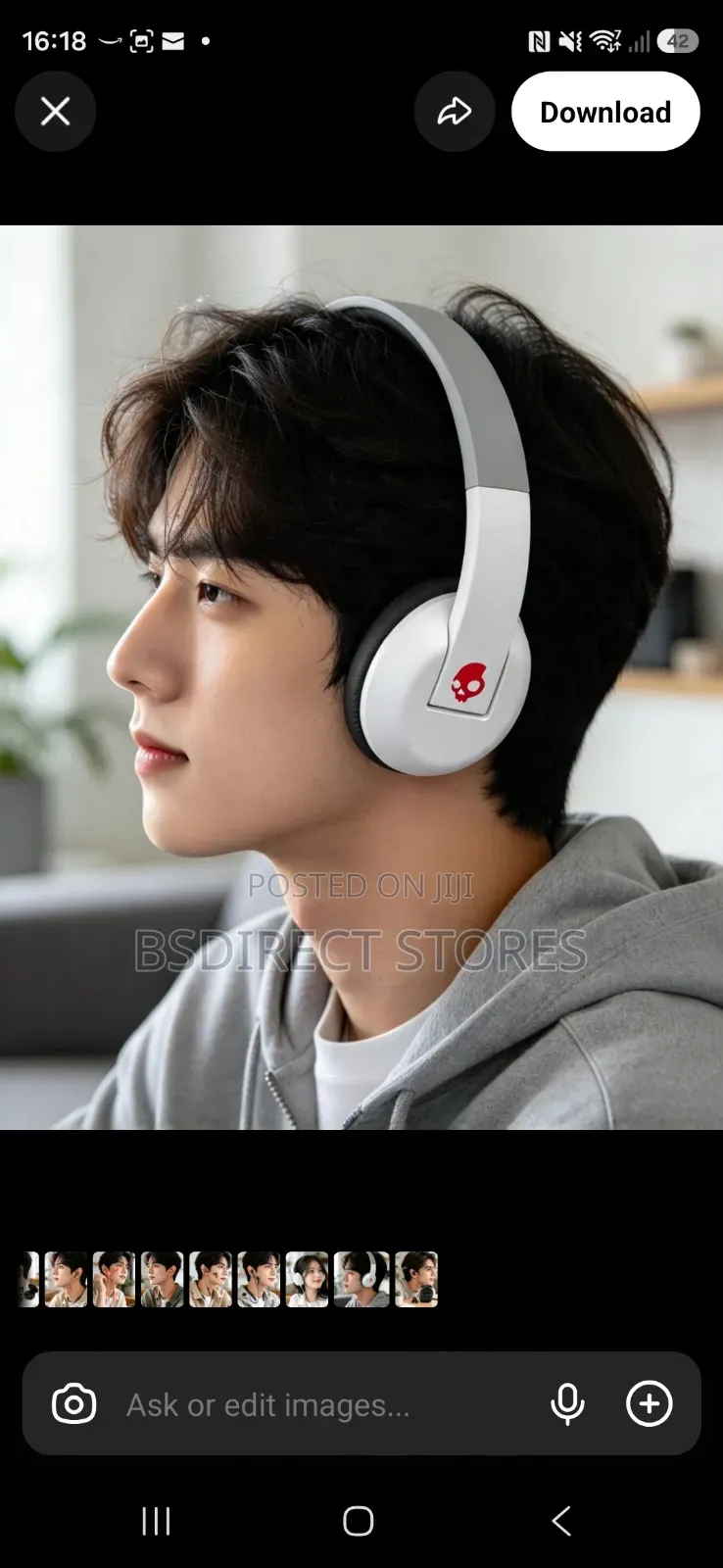 Skullcandy Uproar Wireless on-Ear Headphone With Mic (White)