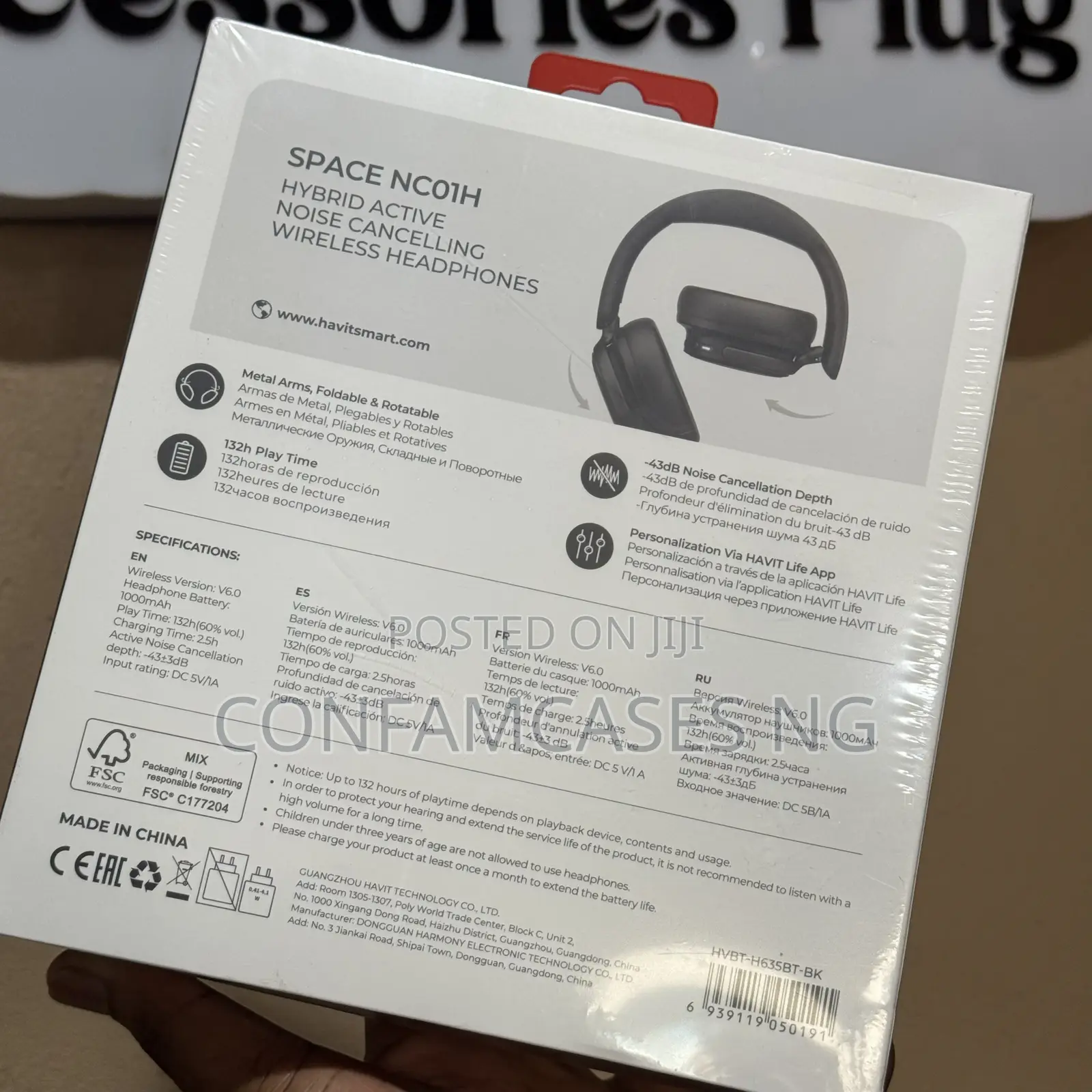 Havit Space NC01H Active Noise Cancelling Headphone
