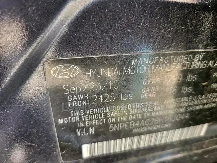 Hyundai Sonata 2012 Blue