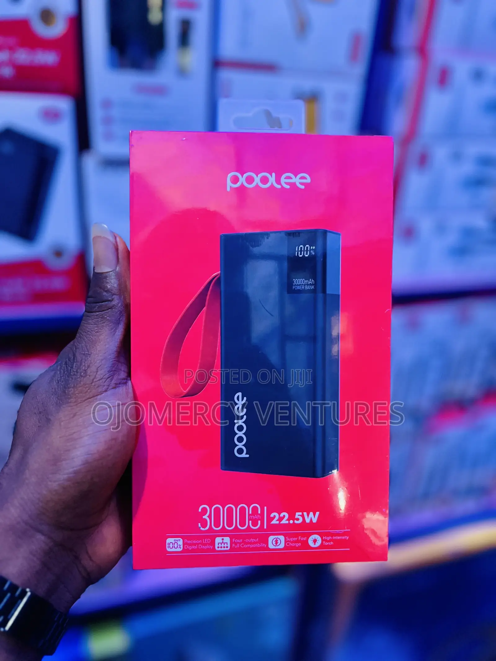 Poolee 30000mAh Power Bank With 22.5W Super-Fast Charging