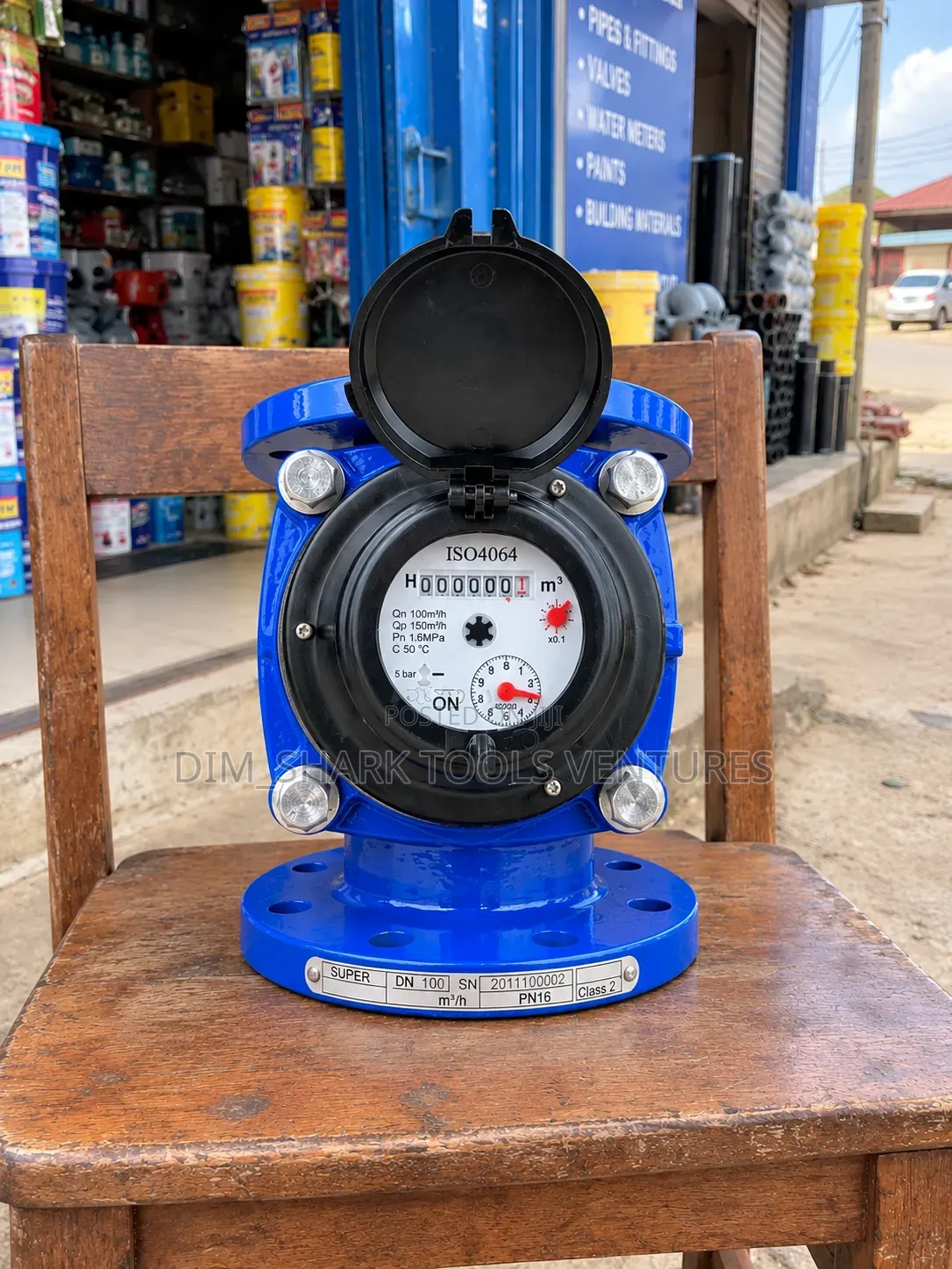DN 100(4") Flanged Woltman Mechanical Water Flow Meter.