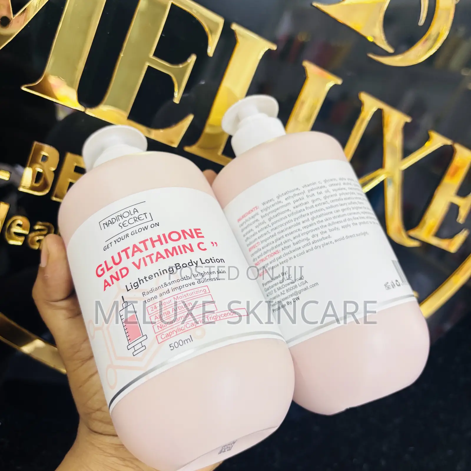 Nadinola Secret Glutathione and Vitamin C Lighgtening Body Lotion