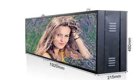 Outdoor Full Color Double Sides LED Sign 1920×480mm
