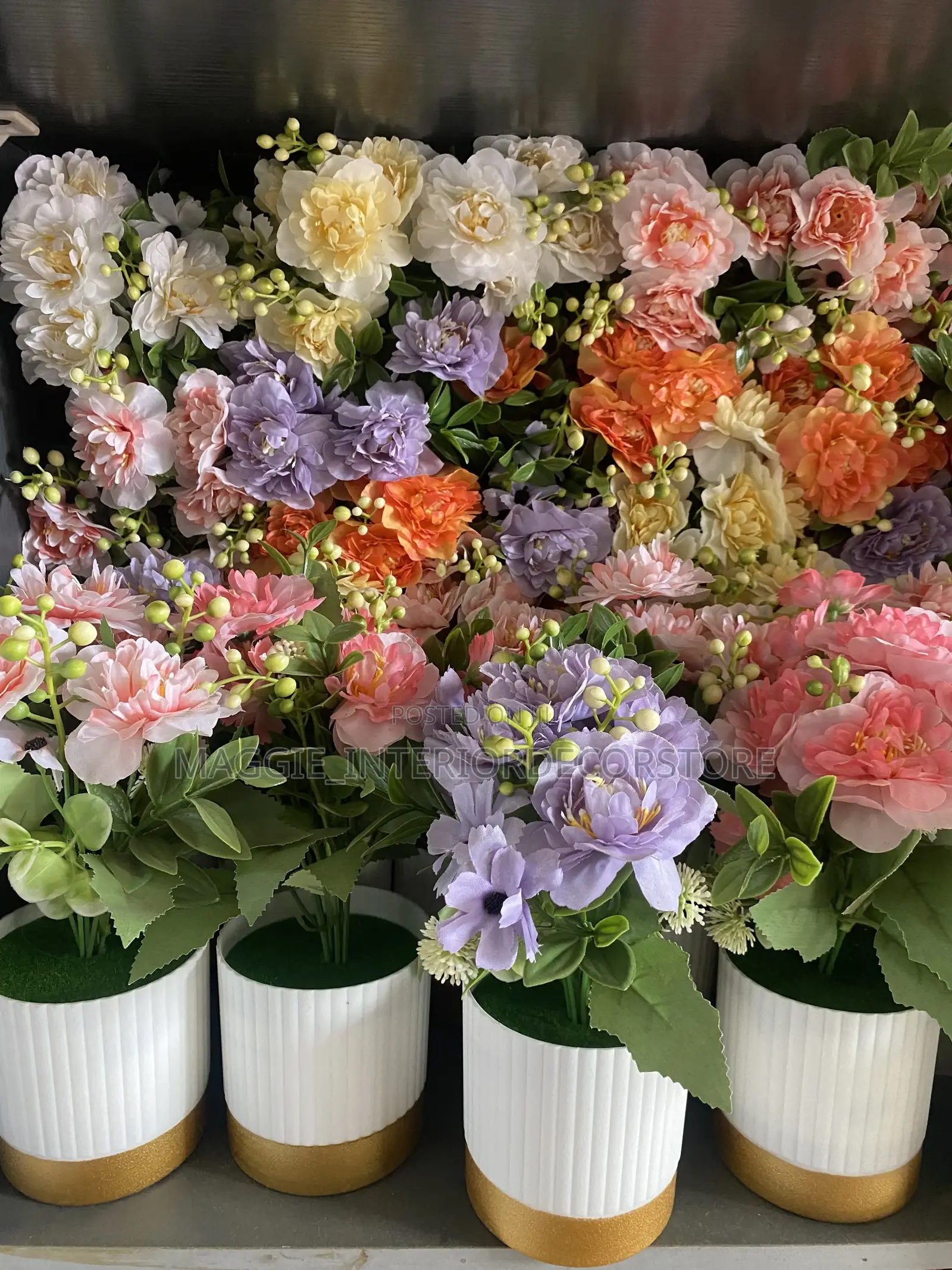 Artificial Plants Cup Flowers