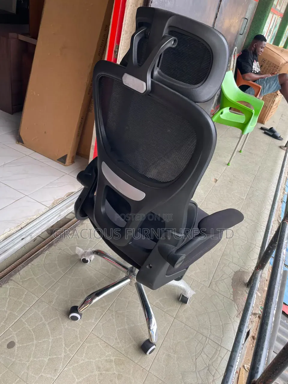 Ergonomic High-Back Office Chair With Lumbar Support