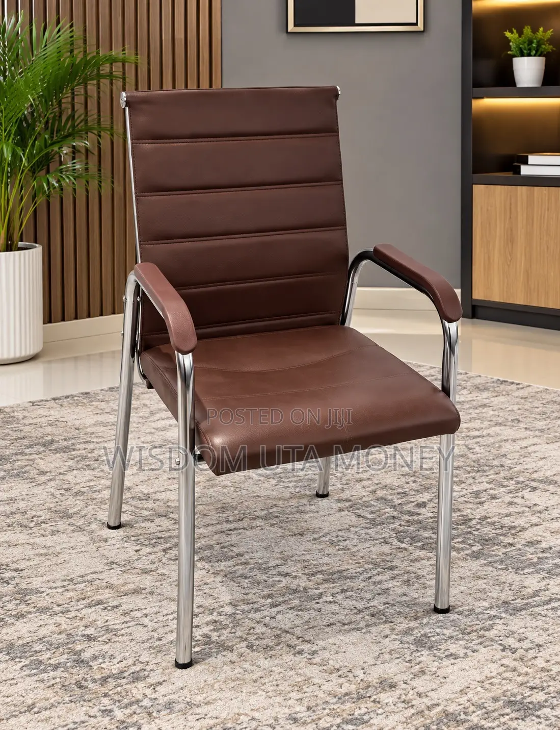 Premium High-Back Four-Leg Office Visitor Chair