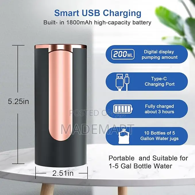 DIgital Water Pump Dispenser With Touch Control