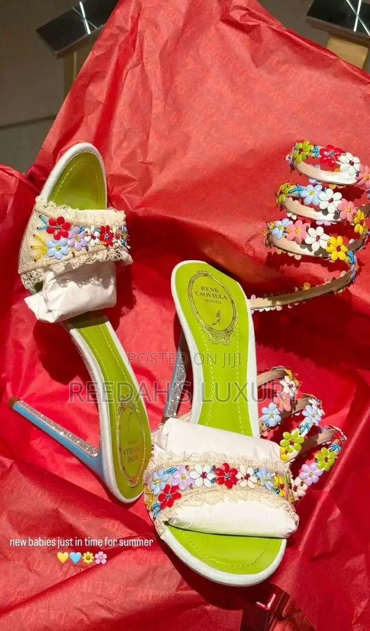 Women’s Luxury Floral Beaded Heels
