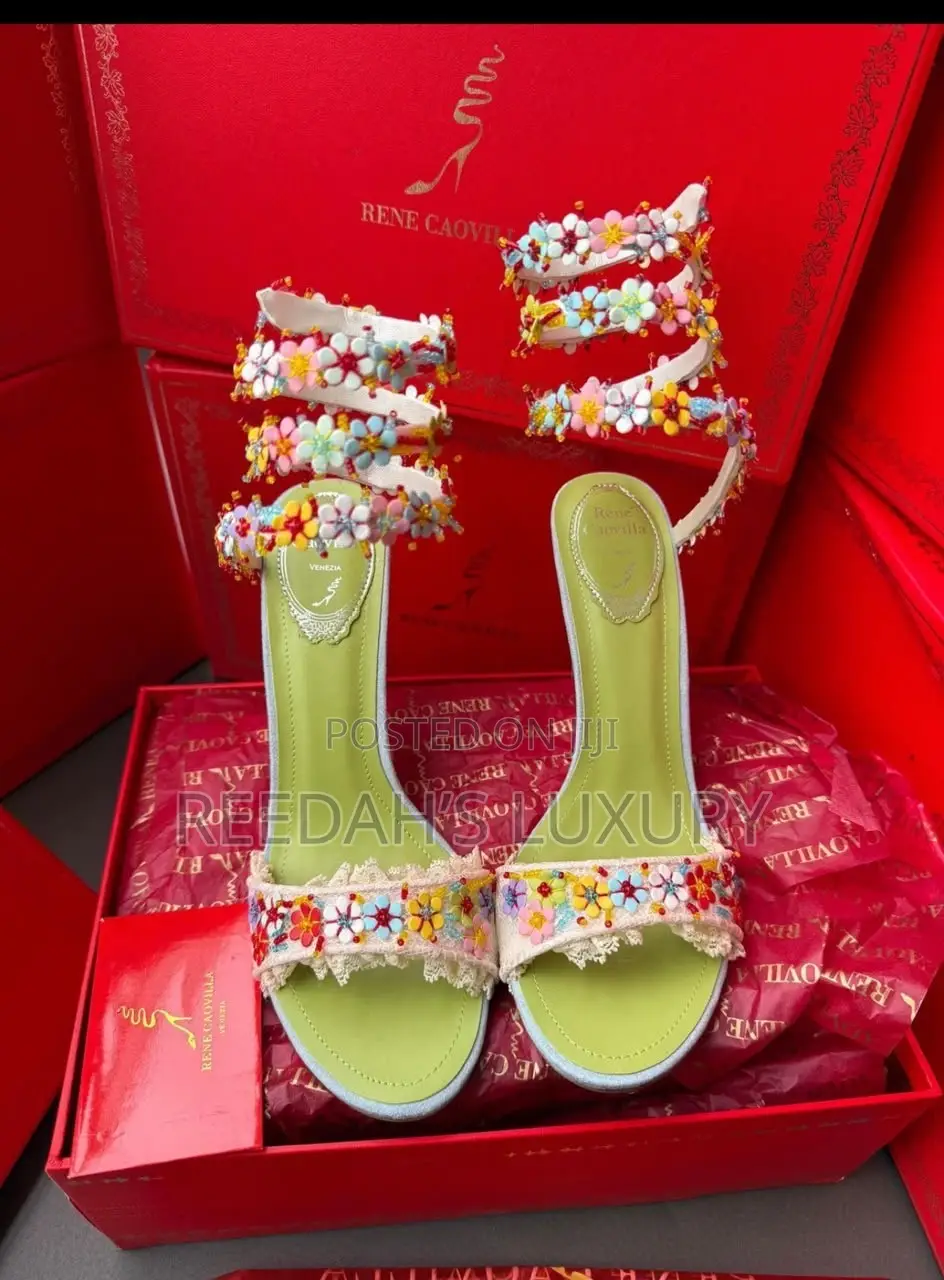Women’s Luxury Floral Beaded Heels