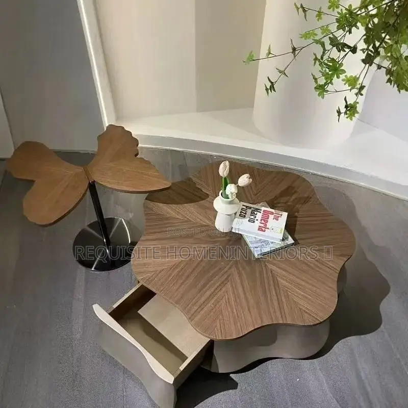 Luxury Center Table Set – Modern Wooden Designer Coffee Table