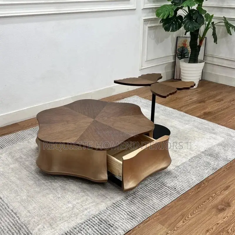 Luxury Center Table Set – Modern Wooden Designer Coffee Table