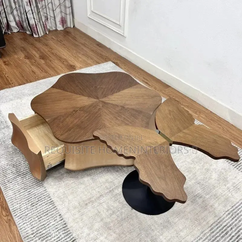 Luxury Center Table Set – Modern Wooden Designer Coffee Table