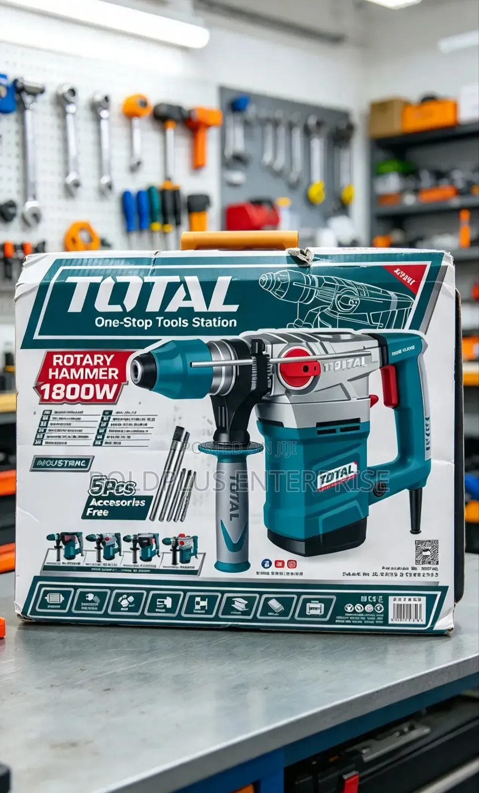 1800 Watts Total 36mm Rotary Hammer Machine