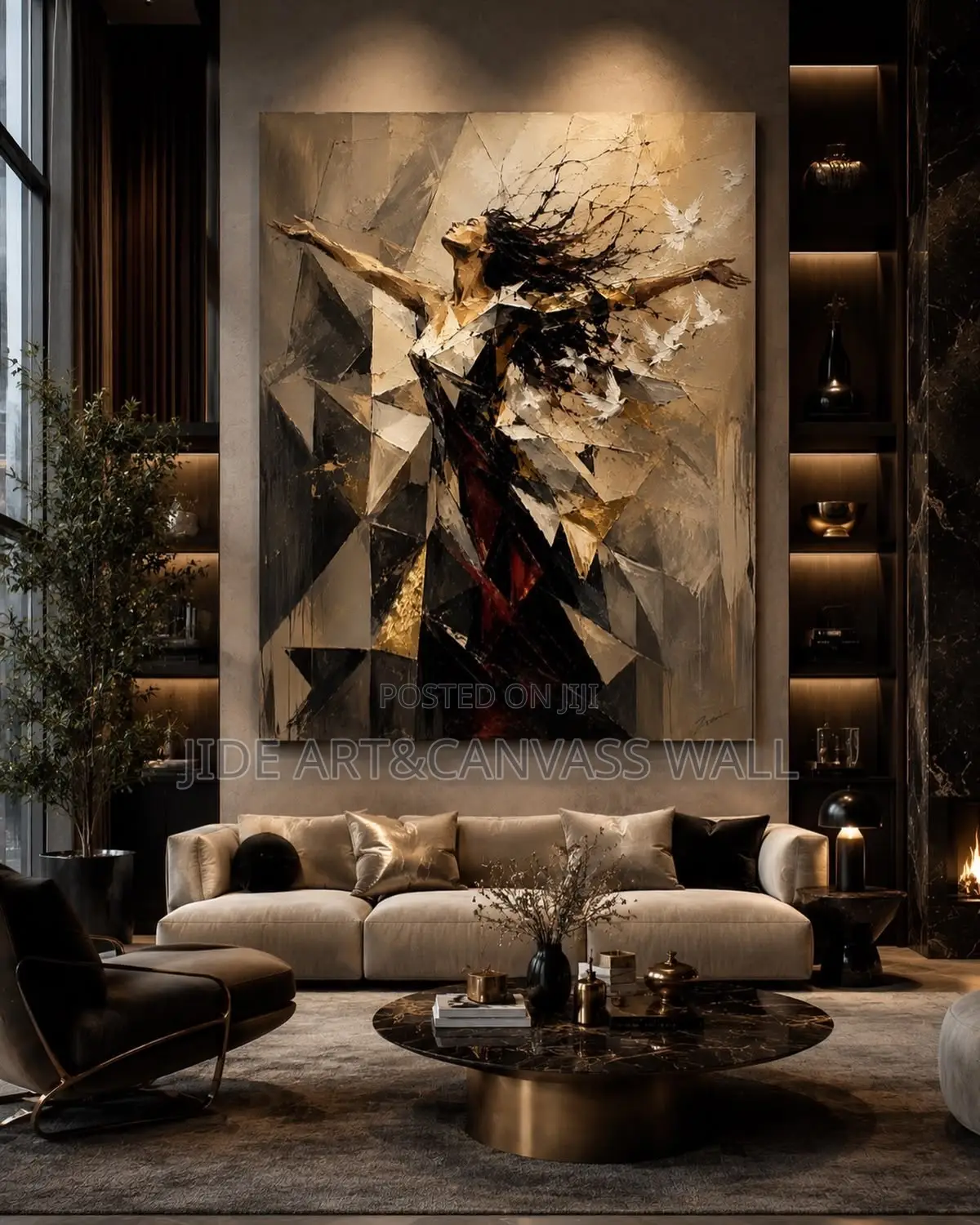 Goemetric Modern Abstract Wall Art Print Decors