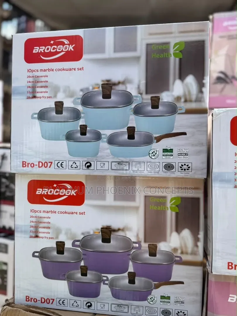 Brocook DO7 4 Pots and 1 Frying Pan All Non Stick